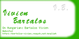 vivien bartalos business card